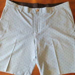 Blue/Green Pine Print Adidas Men's Golf Shorts Size 40